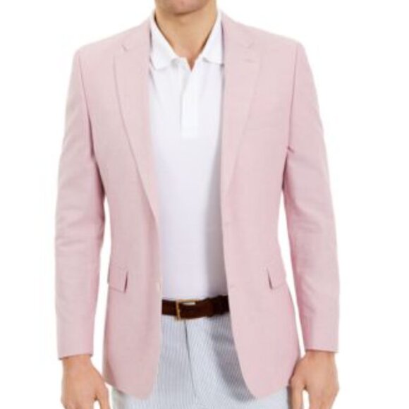 Tommy Hilfiger Mens Modern-Fit TH Flex Stret Light Pink 40S NWT - Picture 2 of 3